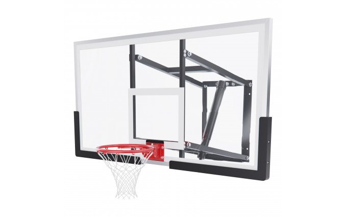 Баскетбольный щит DFC со съёмным регулятором высоты, стекло 8 мм, 152 х 80 см