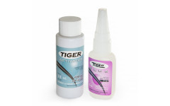 Клей + отвердитель для наклеек "Tiger" Клей + отвердитель для наклеек "Tiger"
